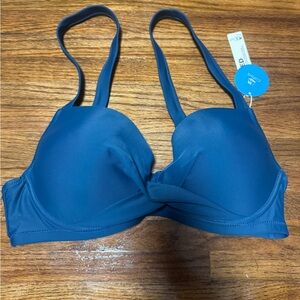 Cupshe Blue Bikini with Underwire Support